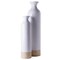 Uniquewise Cylinder Shaped Tall Spun Bamboo Floor Vase Glossy White Lacquer and Natural Bamboo Finish, PK 2 QI003455WN.2 - alternate 5